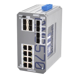 AMG Systems Industrial 16 Port Managed Switch
