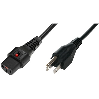 AMG Systems IEC Line Cord, Locking C13 Connector