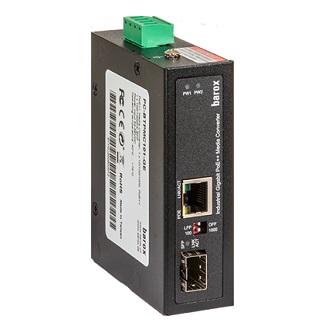 Barox M Cvtr,DIN,1xGE PoE bt+1xSFPGE,ExtTmp