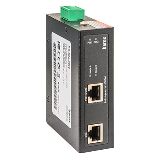 Barox PoE Inj,DIN,2xGE TX+1xPoE 30W,ExtTmp