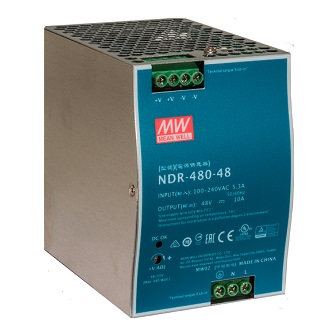 Barox Pwr Sup,DIN,90-264VAC,120-370VDC, 480W
