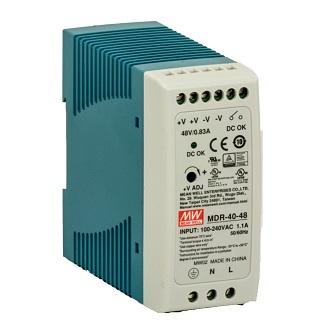 Barox Pwr Sup,DIN C,90-264VAC,120-370VDC, 480W