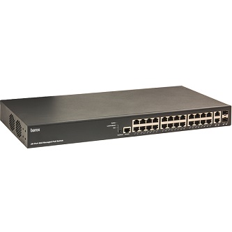 Barox Switch,19",DMS,GE:24xPoEat+2xTX/SFP