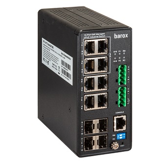 Barox Switch,DIN,DMS,GE:4xTX+4xPoEbt+2xSFP,Etp