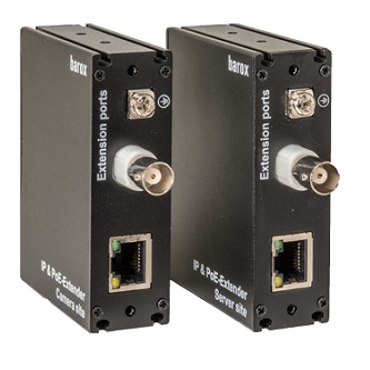Barox IP/PoE extender, 100Mb UTP/COAX, 300m