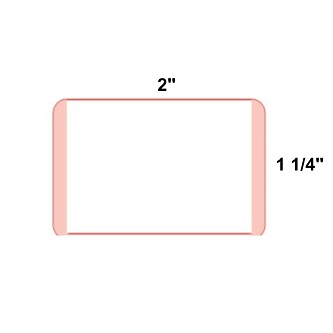 Code Corporation PDC DT Paper Labels Pnk 2x1-1/4