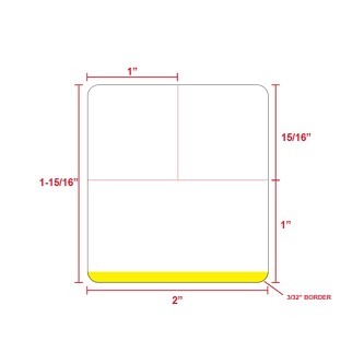 Code Corporation PDC DT Paper Labels Ylw 2x1.93