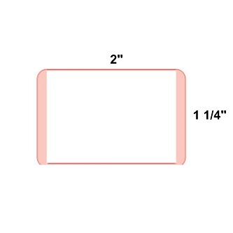 Code Corporation PDC DT Paper Labels Pnk 2x1-1/4