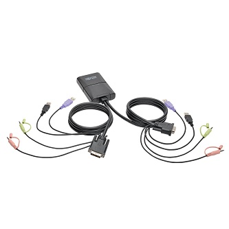 Eaton 2-Port USB/DVI Cable KVM Switc