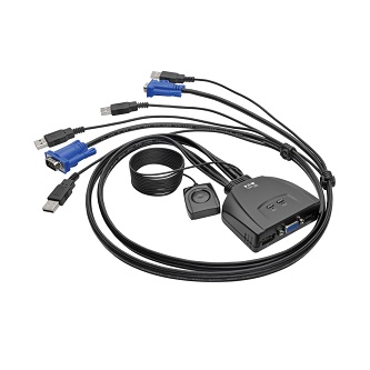 Eaton 2-Port USB/VGA Cable KVM Switc