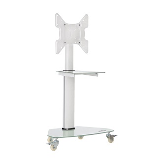 Eaton ROLLING TV CART 32-55IN. WHITE