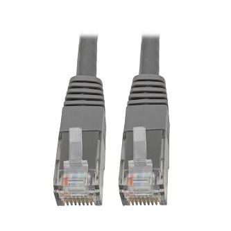 Eaton Cat6 Cable (RJ45 M/M),PoE,Gray,20 ft.