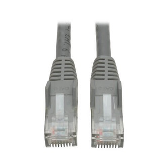 Eaton Cat6 Cable (RJ45 M/M),PoE,Gray,20 ft.