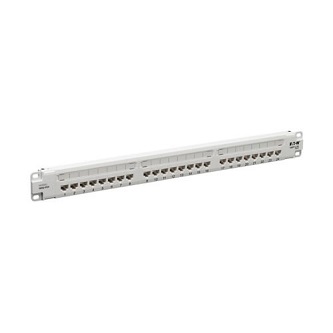 Eaton Cat6 Patch Panel 24-Port 4PPoE Compliant