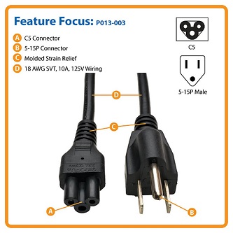 Eaton Laptop/Notebook Power Extensio