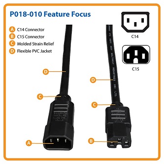 Eaton Heavy Duty Computer Power Cord