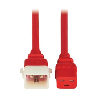 Eaton TRIPP C19 TO P-LOCK C20 3FT RED 6PK