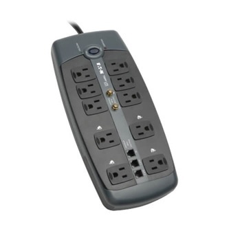 Eaton 10-Outlet Surge Protector, 8 ft. 2.43 TV