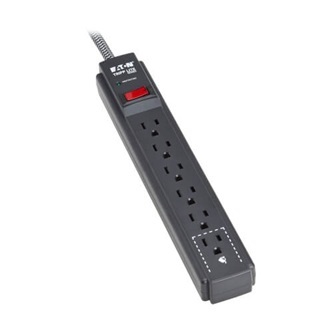 Eaton TRIPP 6-OUT SURGE 1200J 20FT CRD BLK
