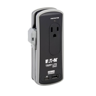 Eaton TRIPP 2 OUT SURGE USB-A USB-C BLACK