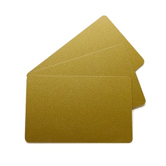 Evolis PVC BLANK CARDS - GOLD - 30MIL