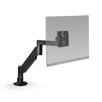 HAT Design Works Articulating Monitor Mount Topdown Black