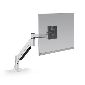 HAT Design Works Articulating Monitor Mount Topdown White