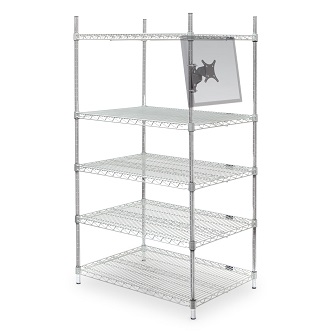 HAT Design Works HeavyDuty Wire Shelving Monitor Mtg Brkt