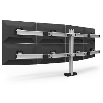 HAT Design Works Bild quad mounts four side-by-side, BLK