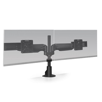 HAT Design Works E2 Connex Dynamic Dual Monitor Mnt Black