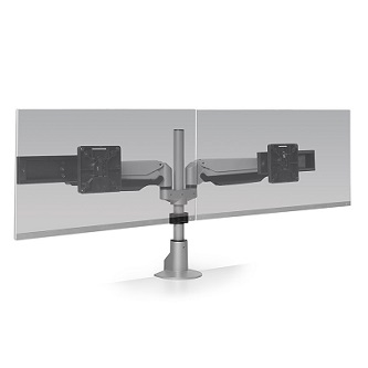 HAT Design Works E2 Connex Dynamic Dual Monitor Mnt SLV