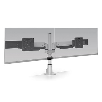 HAT Design Works E2 Connex Dynamic Dual Monitor Mnt White