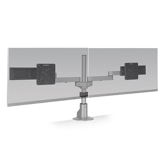 HAT Design Works E2 Connex Dual Monitor Mount,Static. SLV