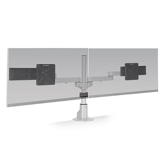 HAT Design Works E2 Connex Dual Monitor Mount,Static. WHT