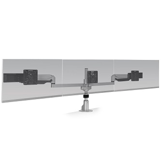 HAT Design Works E2 Connex Dynamic Triple Monitor Mt SLV
