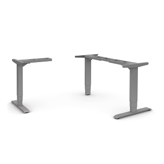 HAT Design Works Height Adjustable Table-BASE ONLY-Silver