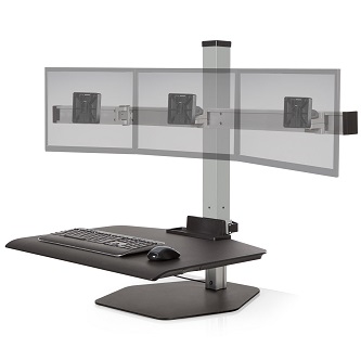 HAT Design Works Winston Workstation Triple, Silver