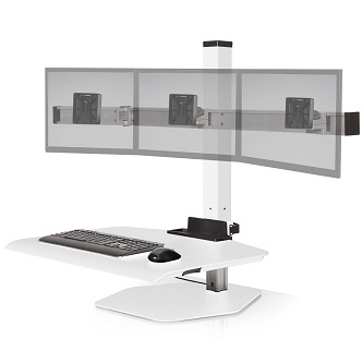 HAT Design Works Winston Workstation Triple, White