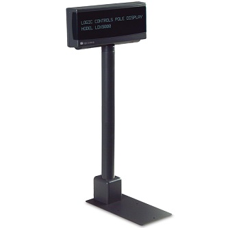 Logic Controls Pole Display 9.5mm Std USB Port-powered,