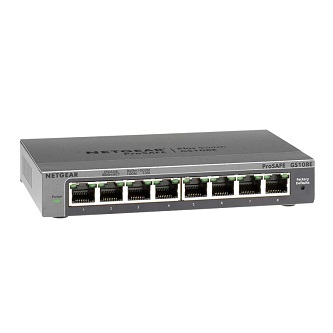 NETGEAR GS108E 8PT GIGABIT PLUS SWITCH