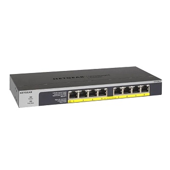 NETGEAR 8PT POE/POE+ GIGABIT UNMANAGED SWCH 60W