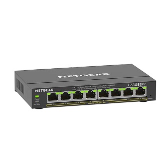 NETGEAR 8PT GE PLUS SWCH W/ HI-PWR POE+