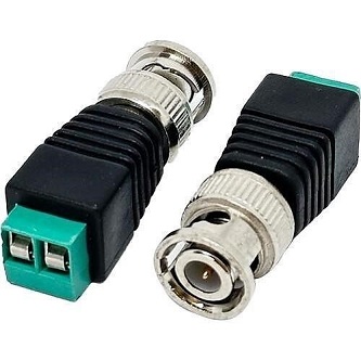 NVT Phybridge BNC Male to 2 position screw term adapt
