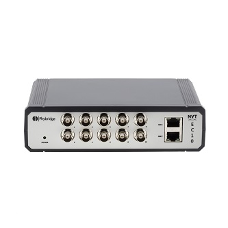 NVT Phybridge EC10 Demo: 10 Port EoC Long Reach PoE Un