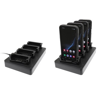 4-Slot Charge Samsung Xcover6 Pro w/Case