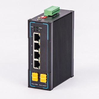 Solis Energy Unmanaged PoE Switch, 4 GE 802.3at + SFP