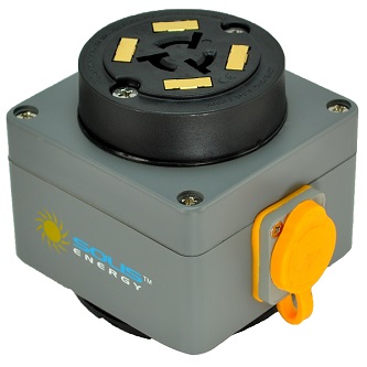 Solis Energy Lightpole Power Tap - Base Unit