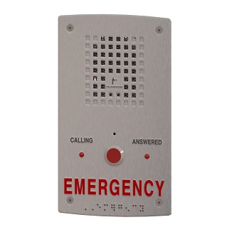 Talkaphone AOR analog station with EMERGENCY signag