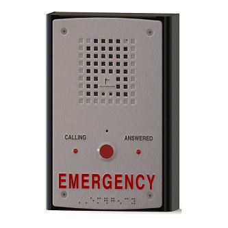 Talkaphone AOR analog station with EMERGENCY signag