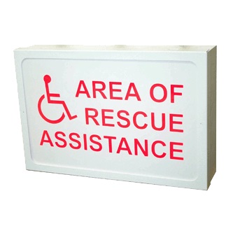 Talkaphone Lighted Area of Rescue Sign